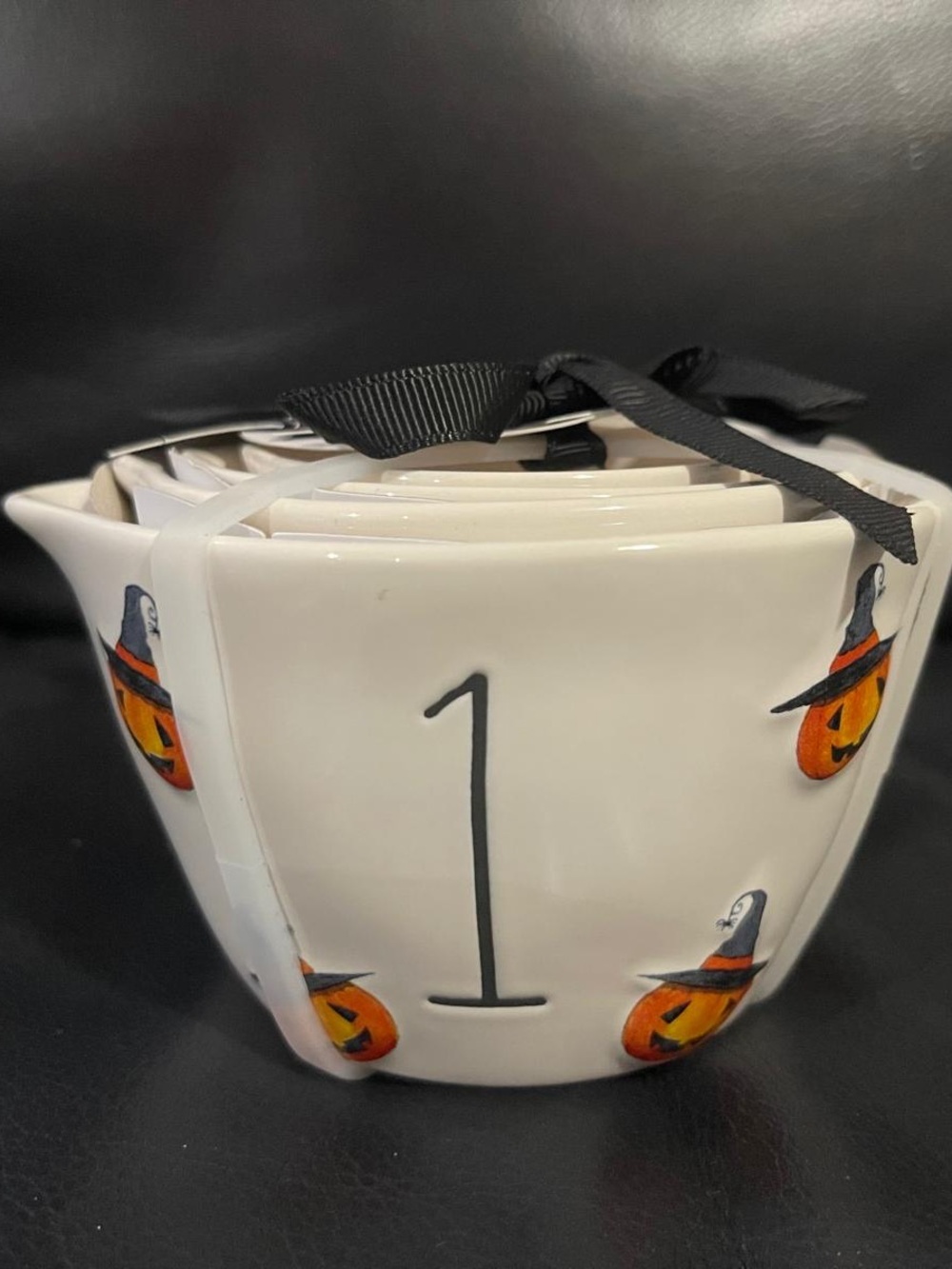 Halloween Rae Dunn Pumpkin / Jack O Lantern Measuring Cups, Set of 4